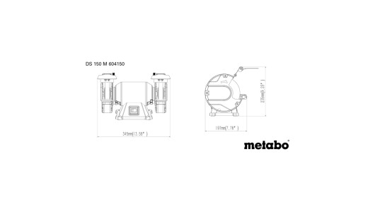 Polizor de banc 370W 150mm METABO DS 150 M image