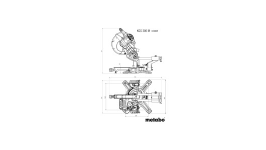 Герунг циркуляр с изтегляне &oslash;305mm METABO KGS 305 M PCL image