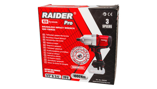 R20 Brushless Impact Wrench1/2"1000Nm 3speed Solo RDP-YBIW20 image