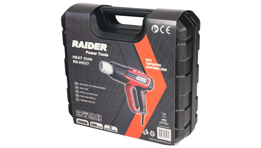 Heat Gun 2000W 2 stages t&deg; adj. 5 accessories case RD-HG27 image
