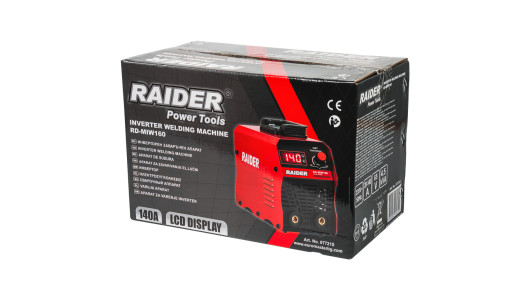 Инверторен електрожен 140A Display RAIDER RD-MIW160&nbsp;&nbsp;&nbsp;&nbsp;&nbsp;&nbsp;&nbsp;&nbsp;&nbsp;&nbsp; image