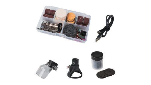 Set mini polizor drept 8V 2Ah 127 accesorii. cutie RD-CMG16 image