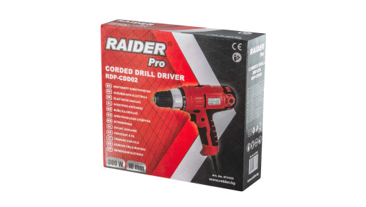 Винтоверт електрически 300W 2-ск. RAIDER PRO RDP-CDD02 image