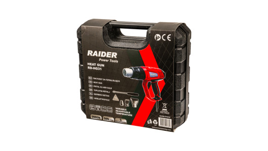 Heat Gun 2000W 2 stages t&deg; adj. 5 accessories case RD-HG31 image
