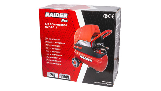 Компресор  24L 1.5kW RAIDER PRO RDP-AC15 image