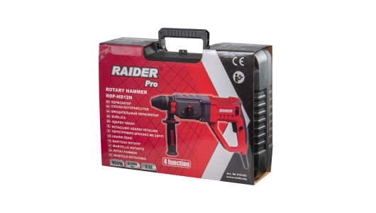 Перфоратор 950W 3.3kg 26mm 4 функции рег. обороти RAIDER PRO RDP-HD12H image