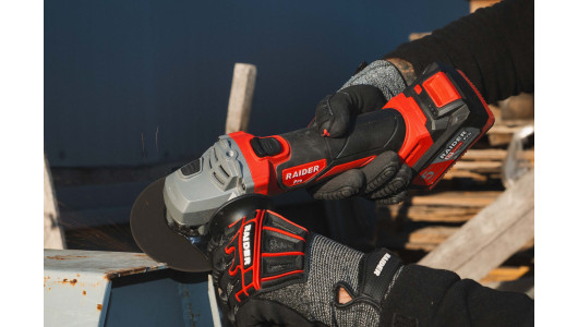 R20 Ъглошлайф Ø125mm 4Ah RAIDER PRO RDP-SPAG20 Set image