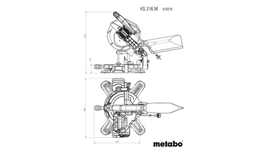Герунг циркуляр &oslash;216mm METABO KS 216 M PCL image