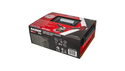 R20 Cordless Angle Grinder &Oslash;125mm 4Ah 2 discs Case RDP-YAG20 image