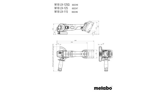 W 18 L 9-125 Quick Cordless angle grinder image