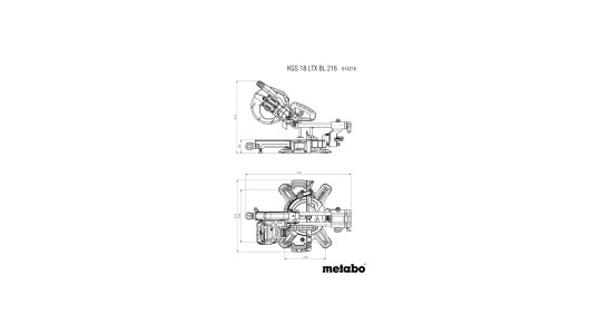 KGS 18 LTX BL 216 Fierăstrău de onglet fără fir image
