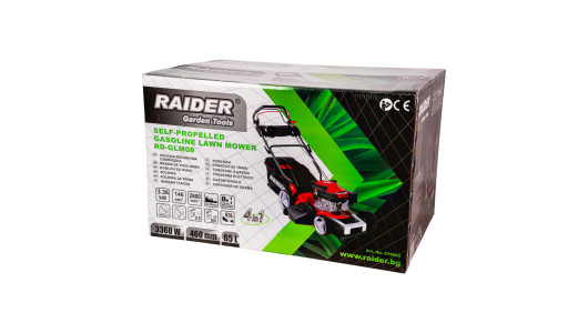 Косачка бенз.самоход 2.5kW (3.4hp) 46cm 18" 60L 4в1 RAIDER RD-GLM08 image