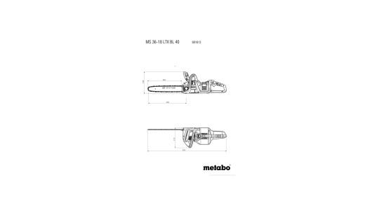 MS 36-18 LTX BL 40 Cordless chain saw image