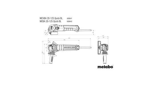 WEBA 20-125 Quick BL Angle grinder image