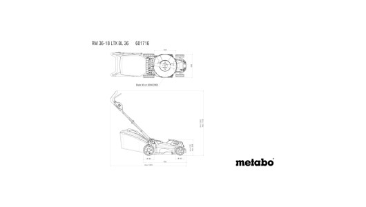 RM 36-18 LTX BL 36 Cordless Lawn Mower image
