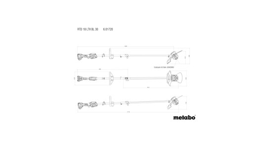 Косачка-тример акум. 300mm METABO RTD 18 LTX BL 30 SOLO image